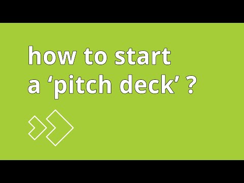 how to start a pitch deck