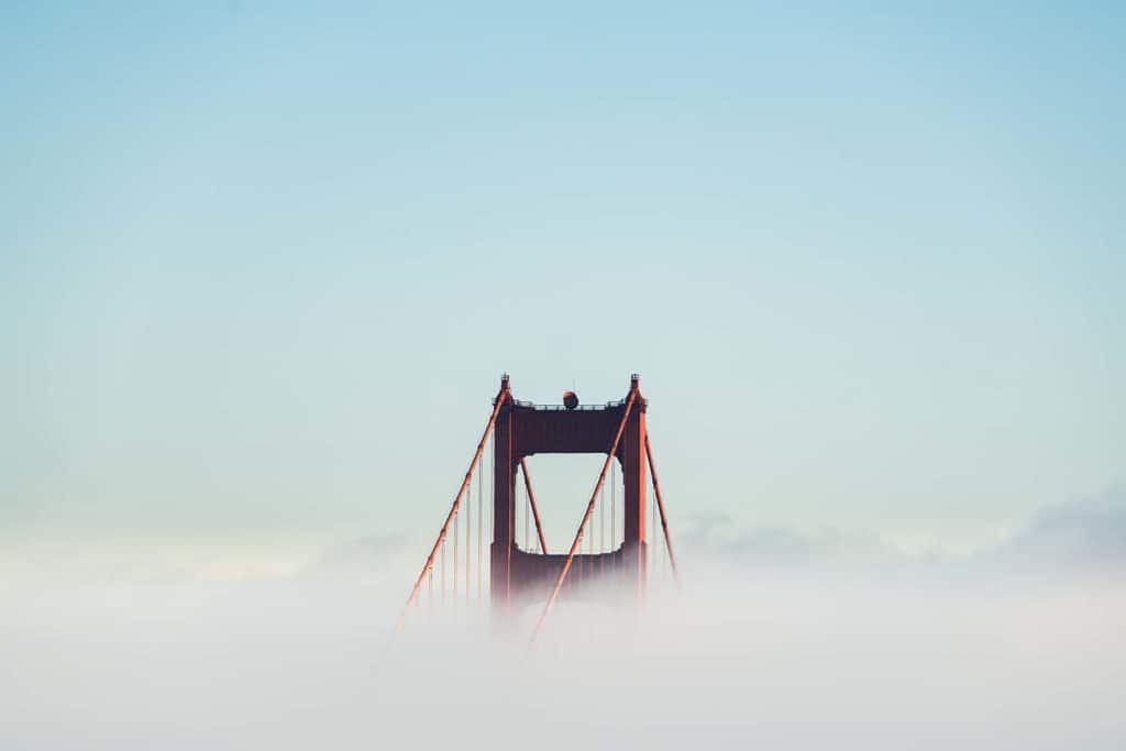 Startups Leave The Bay Area, San Francisco Bridge with fog