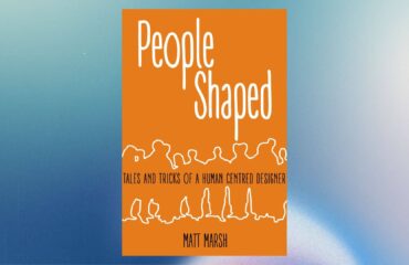 a book cover with white text