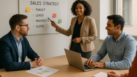 How do sales-led B2B startups typically structure their first sales team?